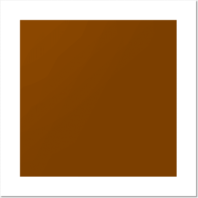 Chocolate Solid Color Wall Art by AmazingStuff